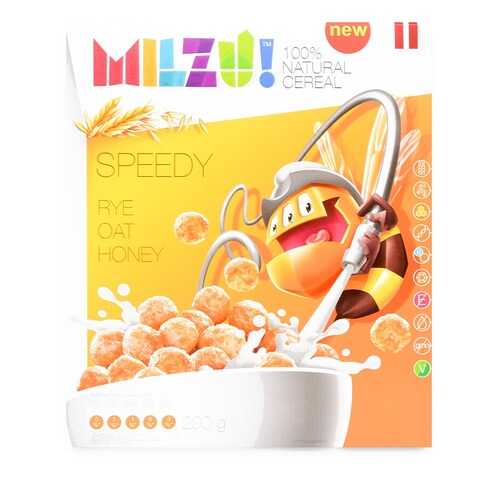 Готовый завтрак шарики злаковые с медом MILZU! 200 г, Латвия в Спар