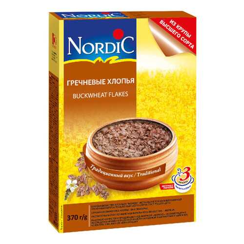 Хлопья Nordic гречневые 370 г в Спар