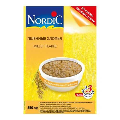 Хлопья Nordic пшенные 350 г в Спар