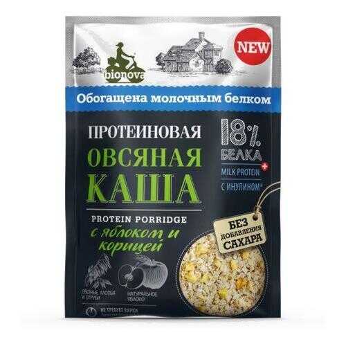 Каша овсяная Bionova Протеиновая с яблоком и корицей 40г в Спар