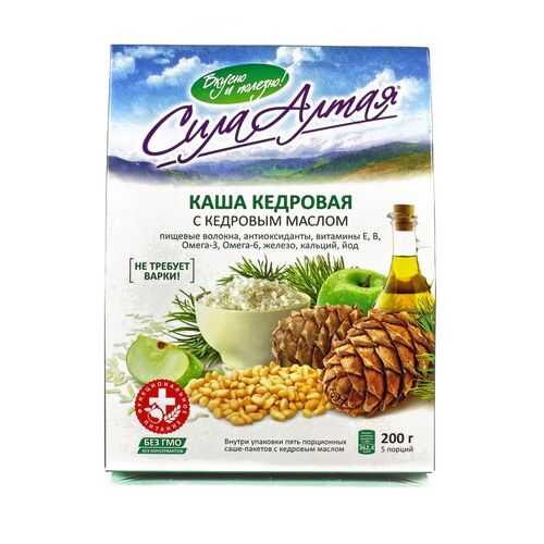 Каша Специалист кедровая с кедровым маслом 200 г в Спар