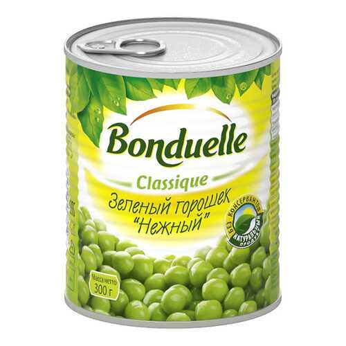 Горошек Bonduelle нежный зеленый консервированный 300 г в Спар