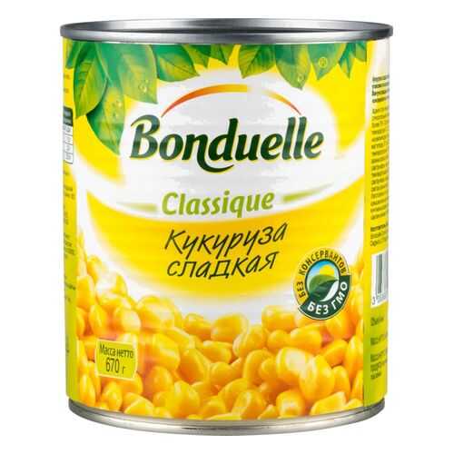 Кукуруза сладкая Bonduelle classique 670 г в Спар