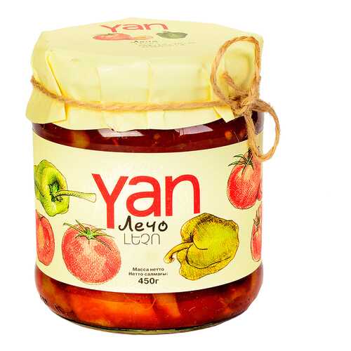 Лечо консервированное YAN 450 г, Армения в Спар
