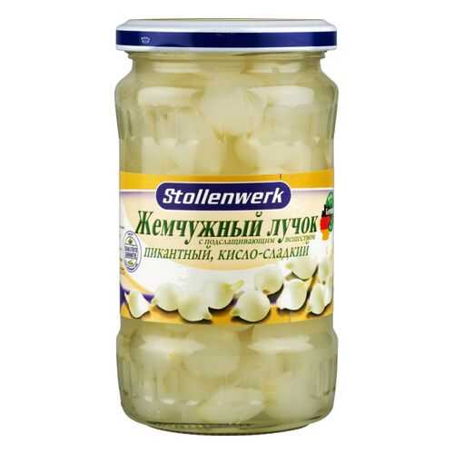 Лучок жемчужный Stollenwerk пикантный кисло-сладкий 320 г в Спар