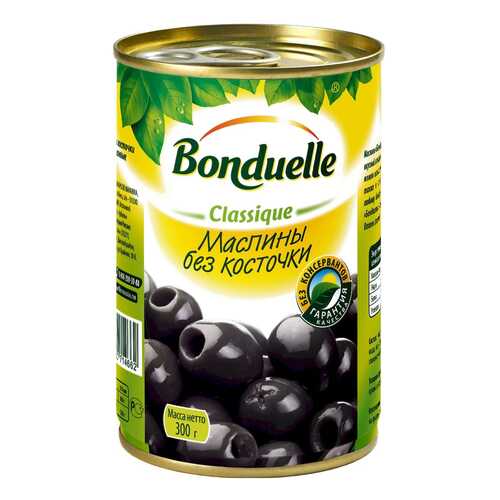 Маслины Bonduelle черные без косточки 300 г в Спар
