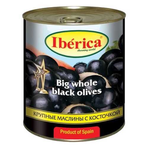 Маслины крупные Iberica с косточкой 875 г в Спар