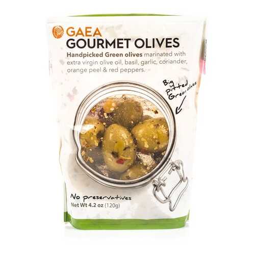 Оливки зелёные без косточки Гурмэ Gaea 120 г, Греция в Спар