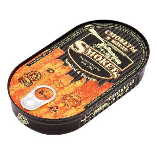 Смокеты Smoked&Served вкусные консервы в растительном масле 175 г в Спар