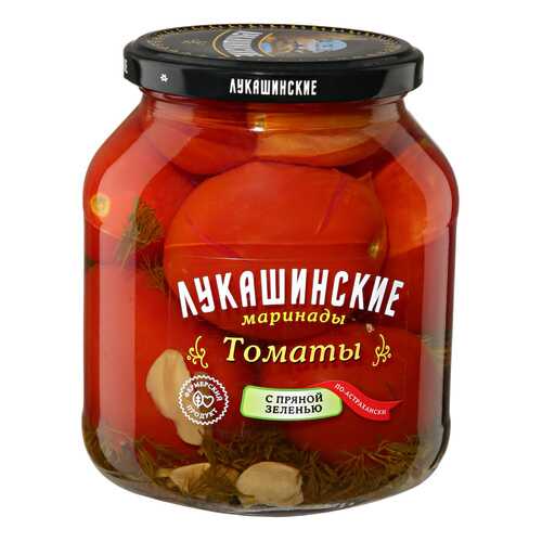 Томаты Лукашинские по-астрахански с пряной зеленью 670г в Спар