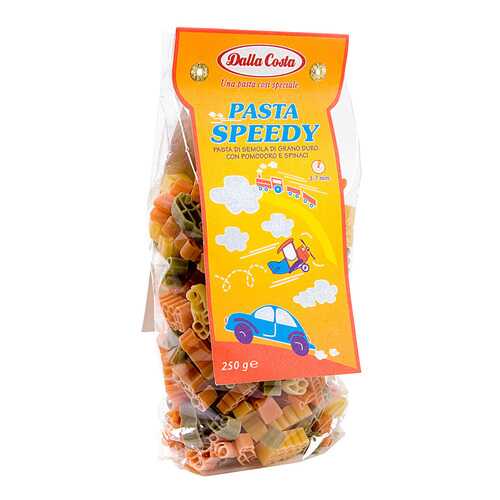Макаронные изделия Dalla Costa машинки с томатом и шпинатом 250 г в Спар