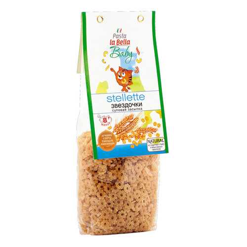 Макароны pasta la Bella baby звездочки суповая засыпка в Спар