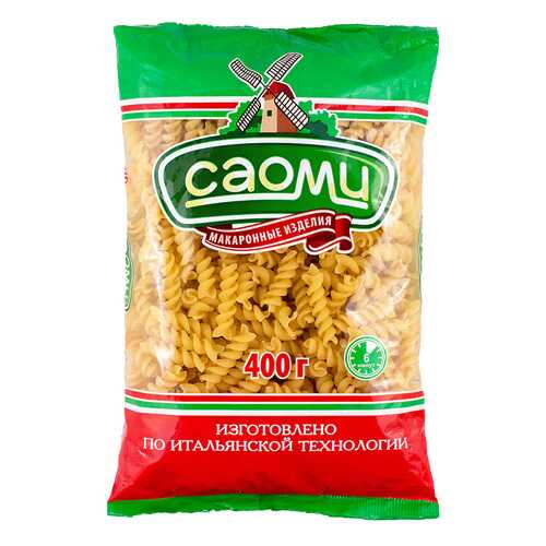Макароны Саоми спирали фигурные 400 г в Спар