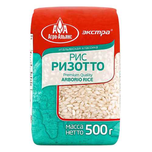 Рис Агро-Альянс ризотто экстра 500 г в Спар