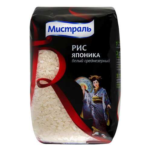 Рис Мистраль японика круглозерный 500 г в Спар