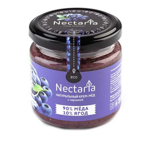 Крем-мёд с черникой Nectaria 230 г в Спар