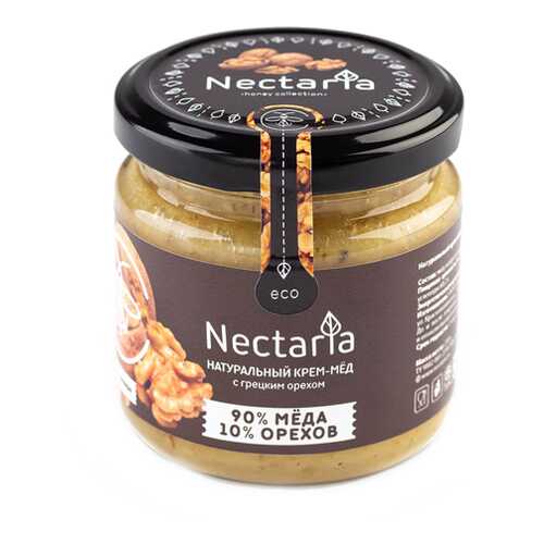 Крем-мёд с грецким орехом Nectaria 230 г в Спар