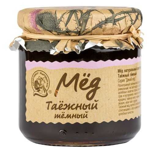 Мед цветочный Кедровый бор таежный темный 245 г в Спар