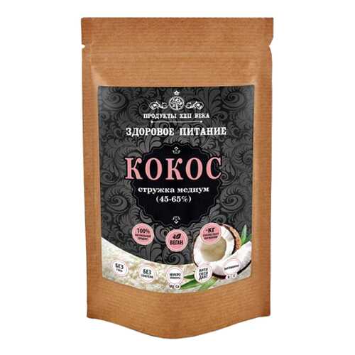 Кокосовая стружка Продукты XXII века медиум 45-65% 100 г в Спар
