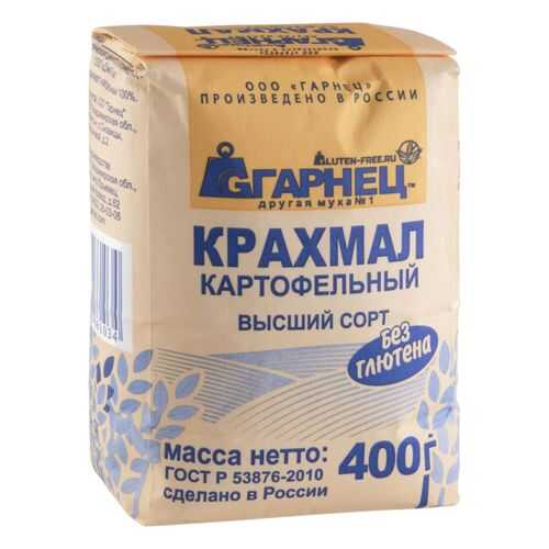 Крахмал картофельный Гарнец без глютена 400 г в Спар