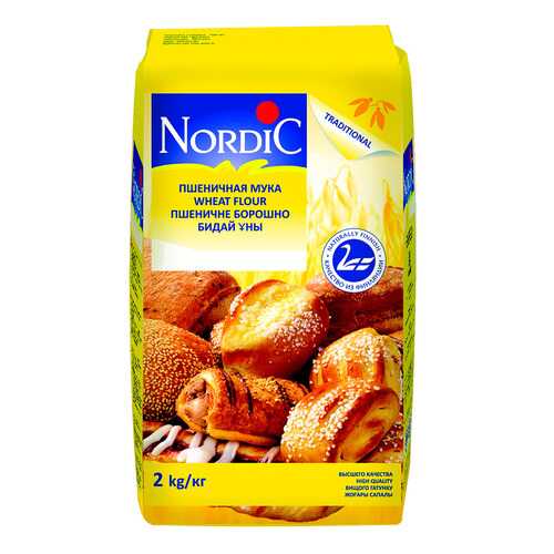 Мука Nordic пшеничная 2 кг в Спар