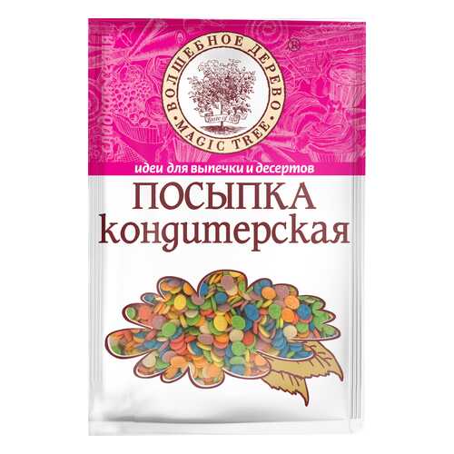 Посыпка кондитерская Волшебное дерево конфетти разноцветные 40 г в Спар