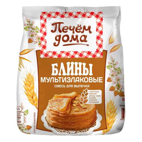 Смесь для выпечки Печем дома блины мультизлакоые 300 г в Спар