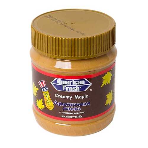 Арахисовая паста American Fresh с кленовым сиропом 340 г в Спар
