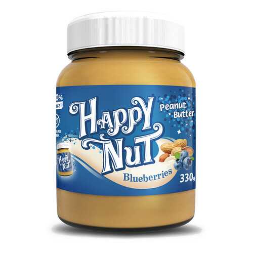 Арахисовая паста Happy Life Happy Nut с черникой 330 г в Спар
