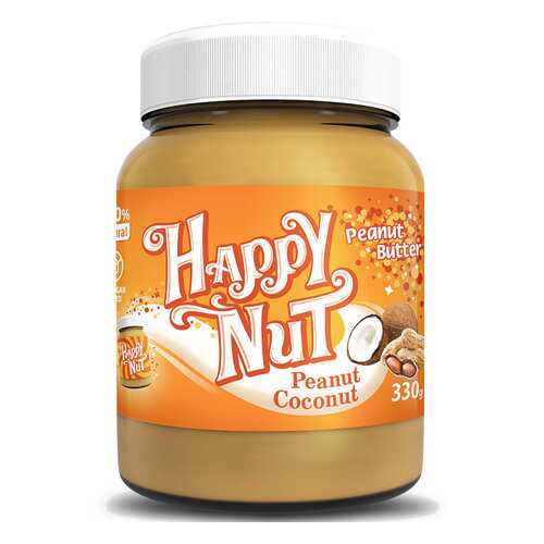 Арахисовая паста HAPPY NUT с кокосом 330 г в Спар