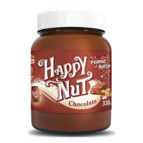 Арахисовая паста Happy nut с темным шоколадом 330 г в Спар