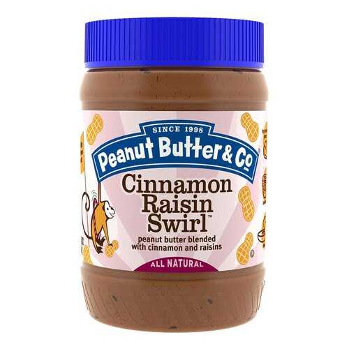 Арахисовая паста Peanut Butter&Co 454 г Cinnamon Raisin Swirl корица и изюм в Спар