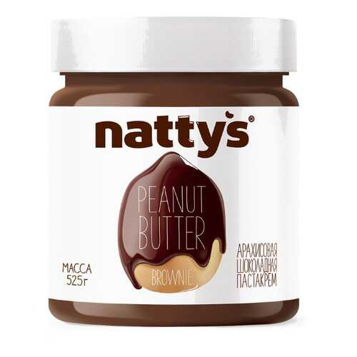 Паста Nattys Brownie арахисовая шоколадная 525 г в Спар