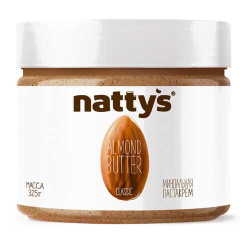Паста Nattys Classic миндальная без меда 325 г в Спар