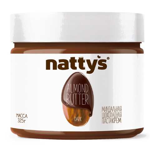 Паста Nattys Dark миндальная с какао и мёдом 325 г в Спар