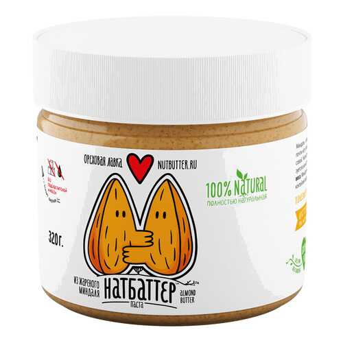 Паста ореховая Nutbutter из жареного миндаля 320г в Спар