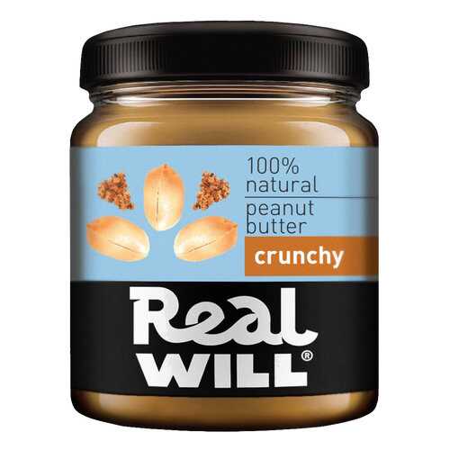 Real Will Peanut butter хрустящая 500 г в Спар