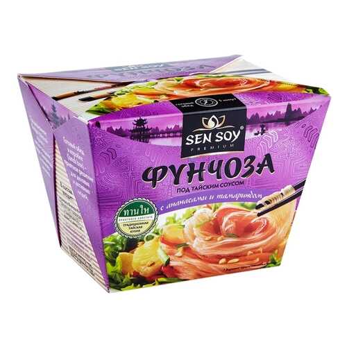Фунчоза Sen Soy под тайским соусом с ананасом и тамариндом 125 г в Спар