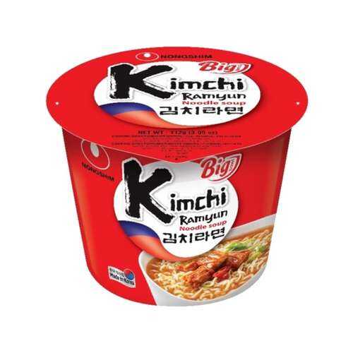 Лапша быстрого приготовления Кимчи Рамен Nongshim чашка 112 г в Спар
