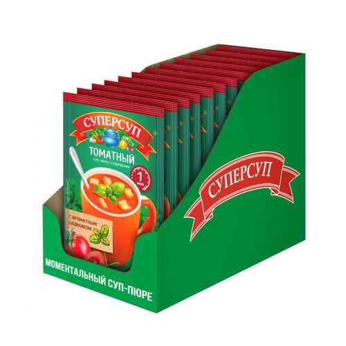 Суперсуп-пюре микс Русский Продукт 5 вкусов 5 видов по 4 шт 20-26.5 г в Спар