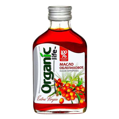 Масло облепиховое Organic Life пищевое нерафинированное 100 мл в Спар
