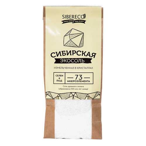 Экосоль Sibereco сибирская молотая 500 г в Спар