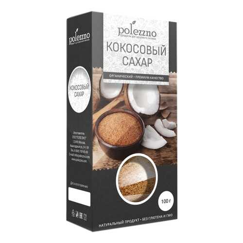Кокосовый сахар Polezzno 100 г в Спар