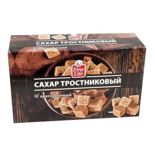 Сахар Fine Life тростниковый коричневый кусковой прессованный 1 кг в Спар