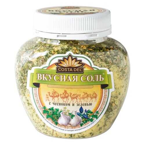 Вкусная соль Costa Del с чесноком и зеленью 400 г в Спар