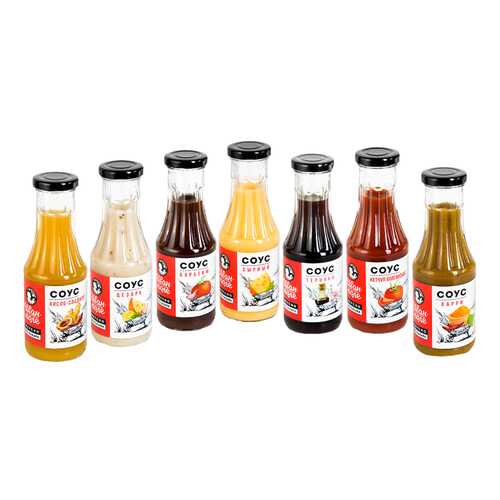 Ассорти соусы низкокалорийные Иван-поле всех вкусов 310 г 7 штук в Спар
