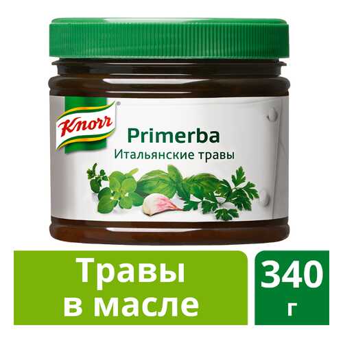 Приправа в растительном масле Knorr Primerba итальянские травы 340 г в Спар