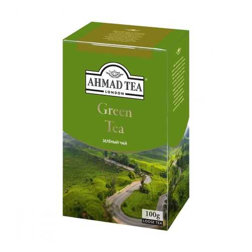 Чай Ahmad Green Tea, зеленый, листовой, 100 гр в Спар