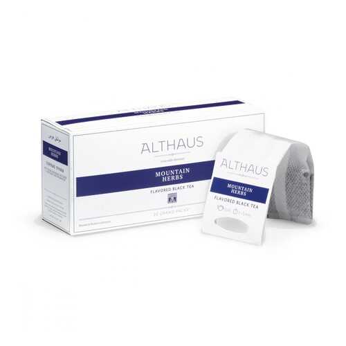 Чай Althaus Mountain Herbs, чёрный с добавками, 20 пакетиков в Спар