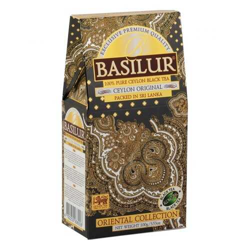 Чай Basilur Ceylon Original, черный листовой, 100 гр в Спар